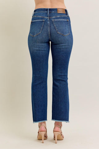 Judy Blue High Rise Dark Wash Kick Flare Jeans