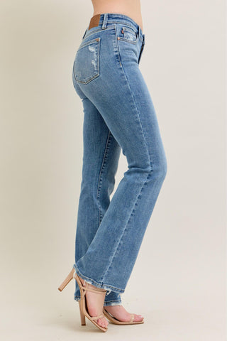 Judy Blue Mid Rise Vintage Wash Bootcut