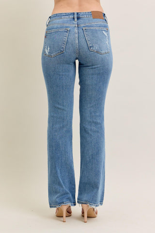 Judy Blue Mid Rise Vintage Wash Bootcut