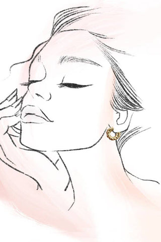 Golden Hour Huggie Hoops