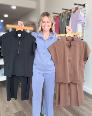 Ultra Luxe Short Sleeve & Cropped Pants Set