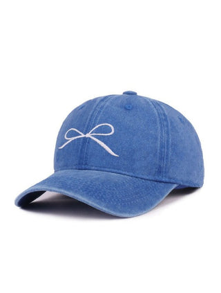 Coquette Embroidered Bow Hat