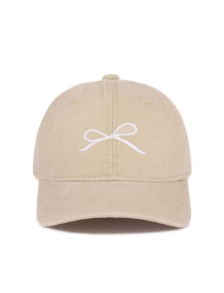 Coquette Embroidered Bow Hat