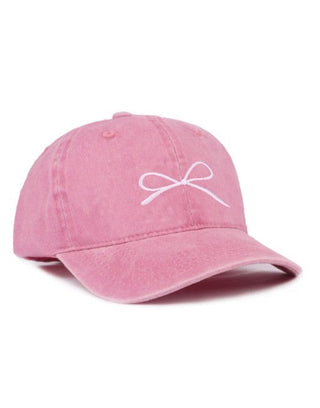 Coquette Embroidered Bow Hat