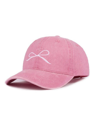 Coquette Embroidered Bow Hat