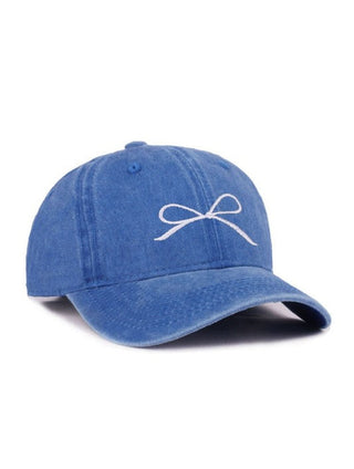 Coquette Embroidered Bow Hat