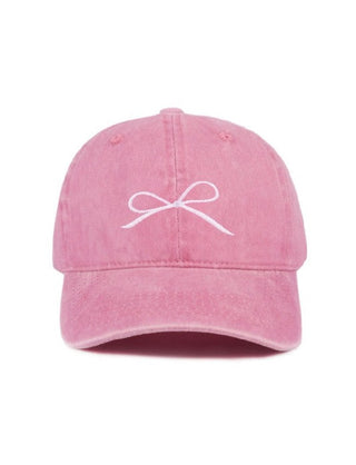 Coquette Embroidered Bow Hat