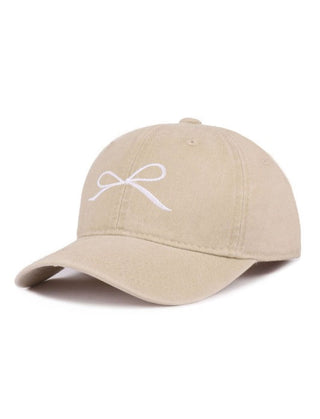 Coquette Embroidered Bow Hat