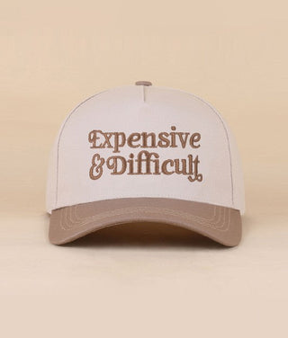 Expensive & Difficult Two Tone Canvas Cotton Hat