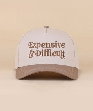 Expensive & Difficult Two Tone Canvas Cotton Hat