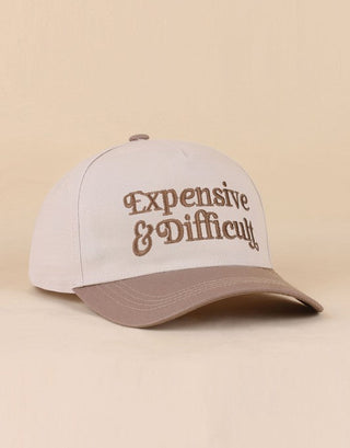 Expensive & Difficult Two Tone Canvas Cotton Hat