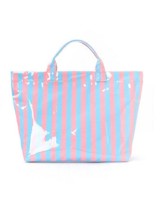 Water Resistant Striped Tote Bag