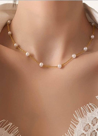 Pearls & Sunshine Gold Necklace