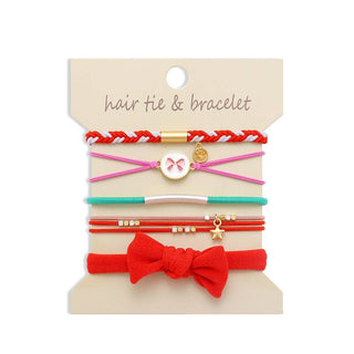 Duo Hair Tie Bow Bracelets