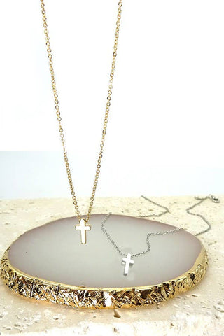 Classic Mini Cross Necklace