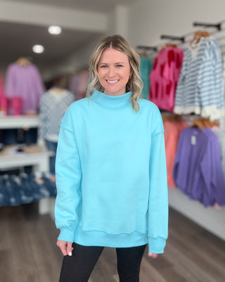 Perfect Mock Neck Sweatshirts