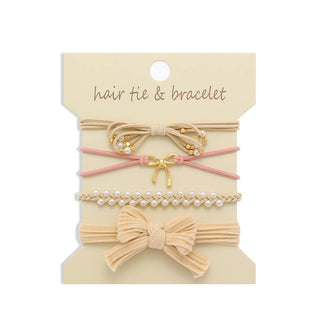 Duo Hair Tie Bow Bracelets