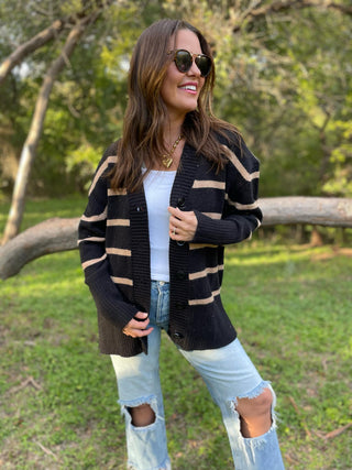 PREORDER: Brooks Striped Cardigan