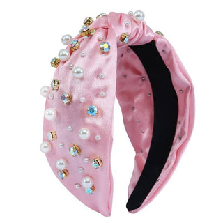 Rhinestone & Pearl Pink Headband