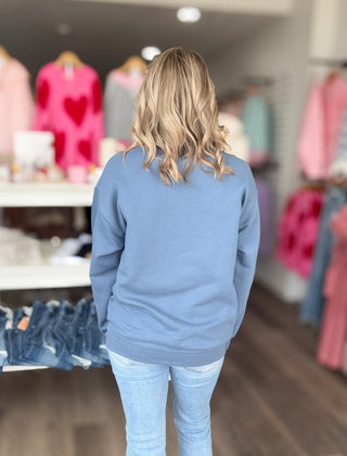 Mama Puff Blue Sweatshirt