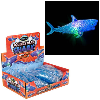 Light Up Squeezy Bead Shark Toy