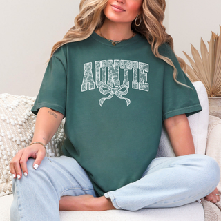 Lace Names Graphic Tee in Spruce
