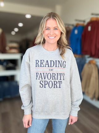 Reading Is My Favorite Sport Sweatshirt