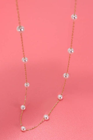 Pearls & Sunshine Gold Necklace