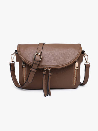 Jen & Co. Aubree Flapover Multi-Compartment Crossbody Bag