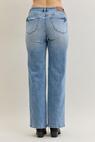Judy Blue Mid Rise 90's Rigid Magic Straight Fit Jeans