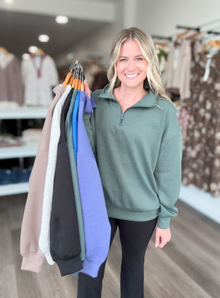 Essential Scuba Quarter Zip Long Sleeved Pullover