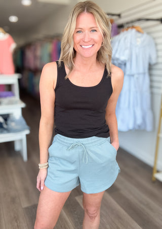 Elevated Drawstring Shorts with Pockets