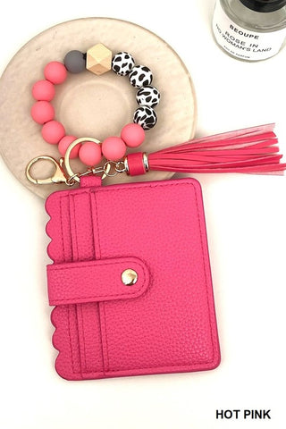 Beaded Bracelet Keychain Wallet