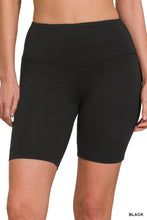 Load image into Gallery viewer, Comfy Black Biker Shorts
