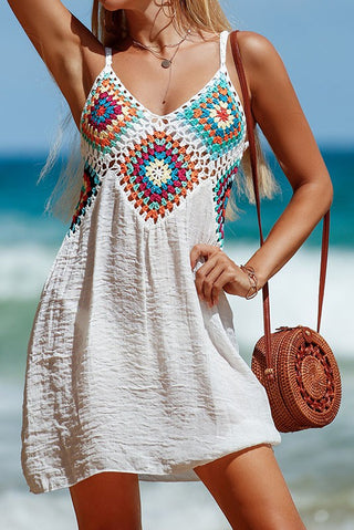 Boho Crochet Swim Cover Up