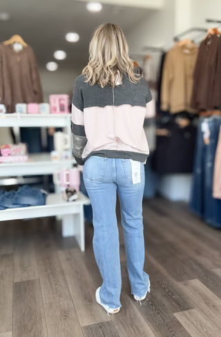 Risen Tummy Control High Rise Wide Leg Jeans