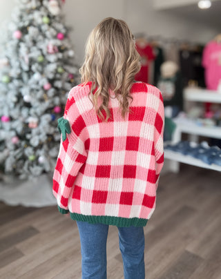 Cute for Christmas Open Front Cardigan