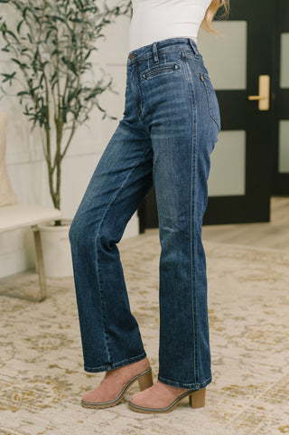 Judy Blue Emmy High Waist Bootcut Jean with Welt Pockets