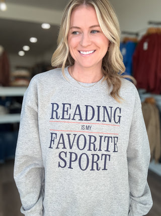 Reading Is My Favorite Sport Sweatshirt