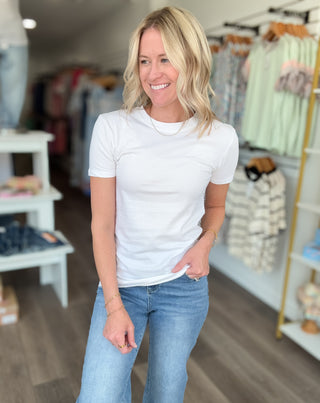 Basic Cotton Crewneck Short Sleeved Tee