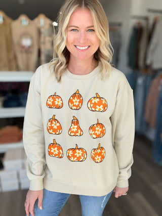 Daisy Pumpkin Sweatshirt