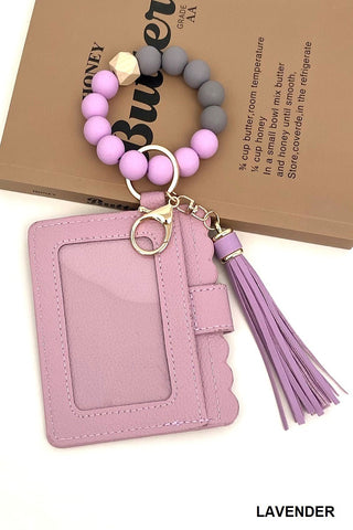 Beaded Bracelet Keychain Wallet