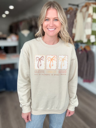 Grateful, Thankful, Blessed Sweatshirt