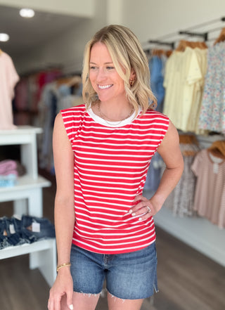 Main Street Striped Tank Top