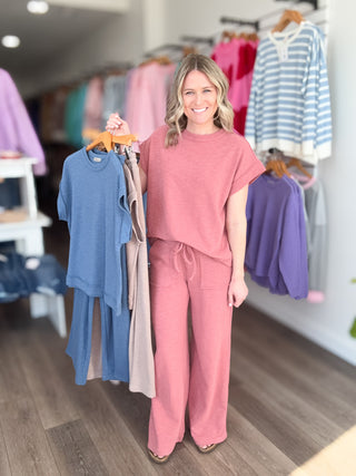 Textured Cotton Matching Set