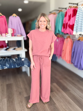 Textured Cotton Matching Set