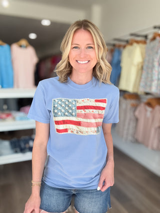 Patchwork Flag Tee Shirt