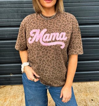 Mama Puff Leopard Short Sleeved Tee