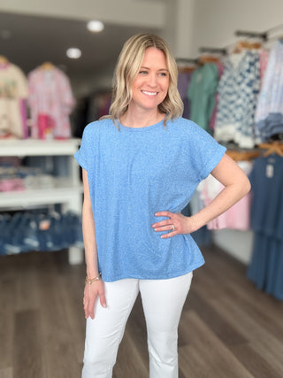 Sweet Comfort Rolled Short Sleeved Tee