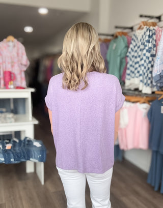 Sweet Comfort Rolled Short Sleeved Tee